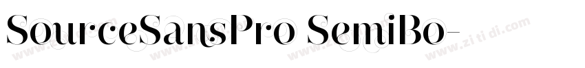 SourceSansPro SemiBo字体转换